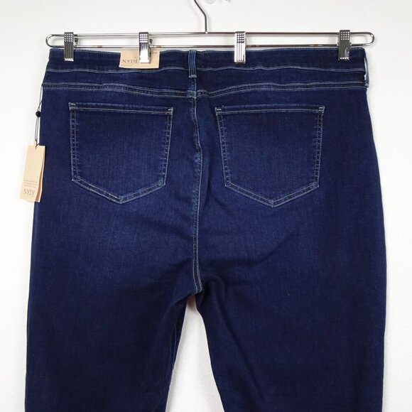 NYDJ Straight Leg Jeans Women's Plus Size 22W Blue Stretch Denim Marilyn - Picture 6 of 13